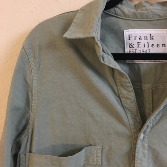 Frank & Eileen Ireland Long Sleeve Playsuit Flax Cotton Romper Size Large - Picture 4 of 15